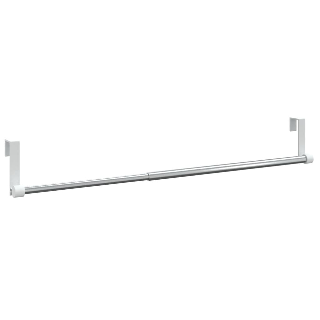 2 db fehér és ezüst alumínium függönytartó 40-60 cm