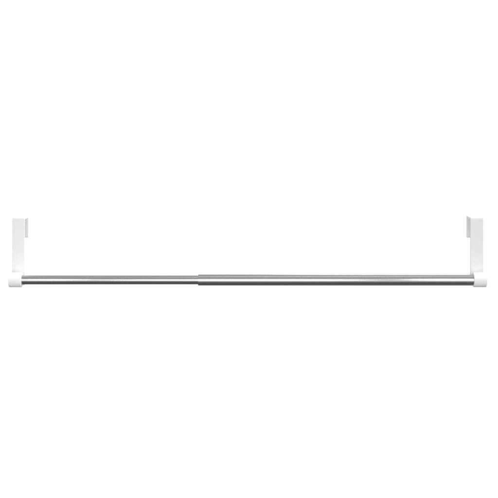 2 db fehér és ezüst alumínium függönytartó 40-60 cm
