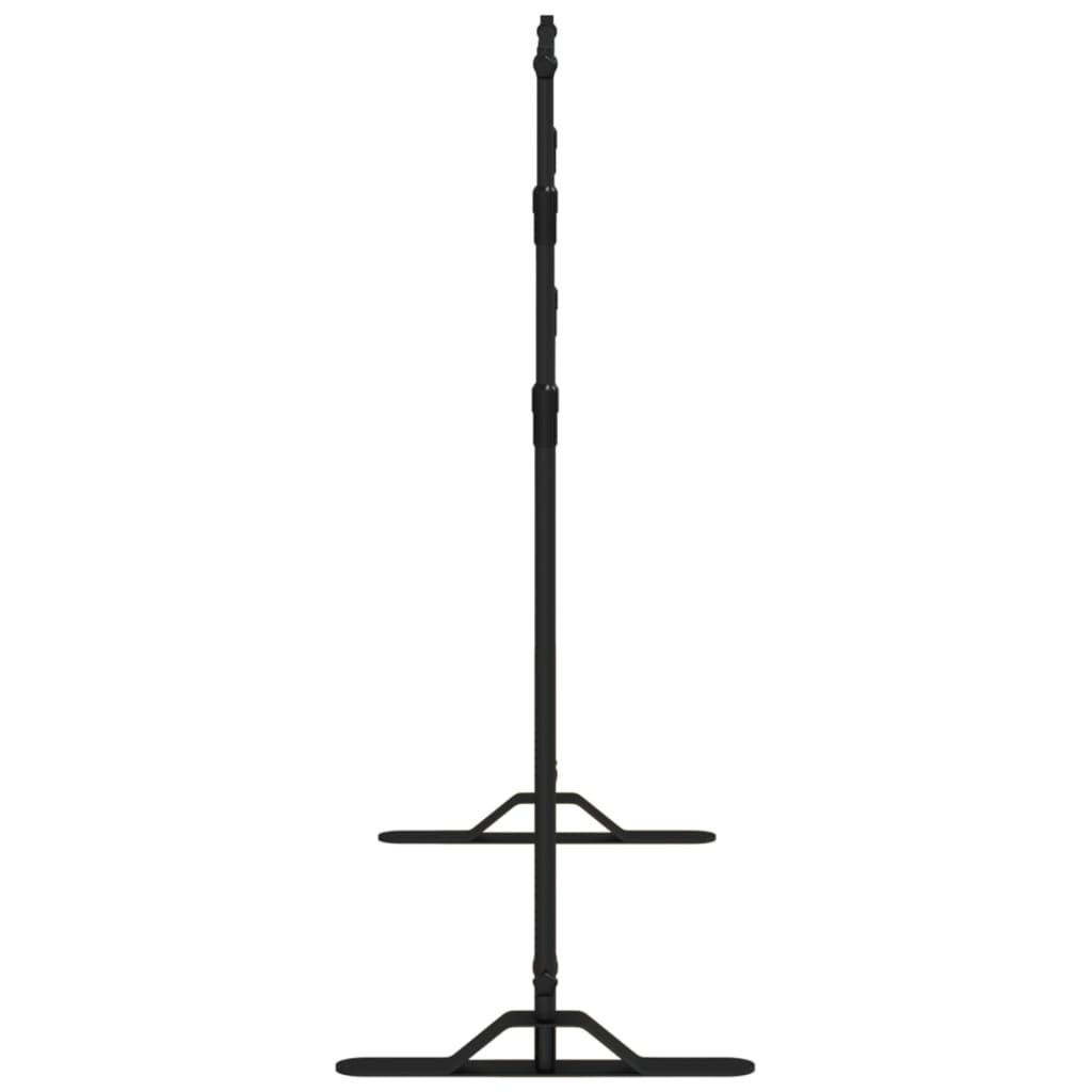 fekete acél háttérállvány 254x243 cm
