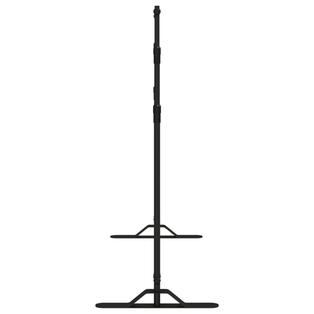 fekete acél háttérállvány 305x243 cm