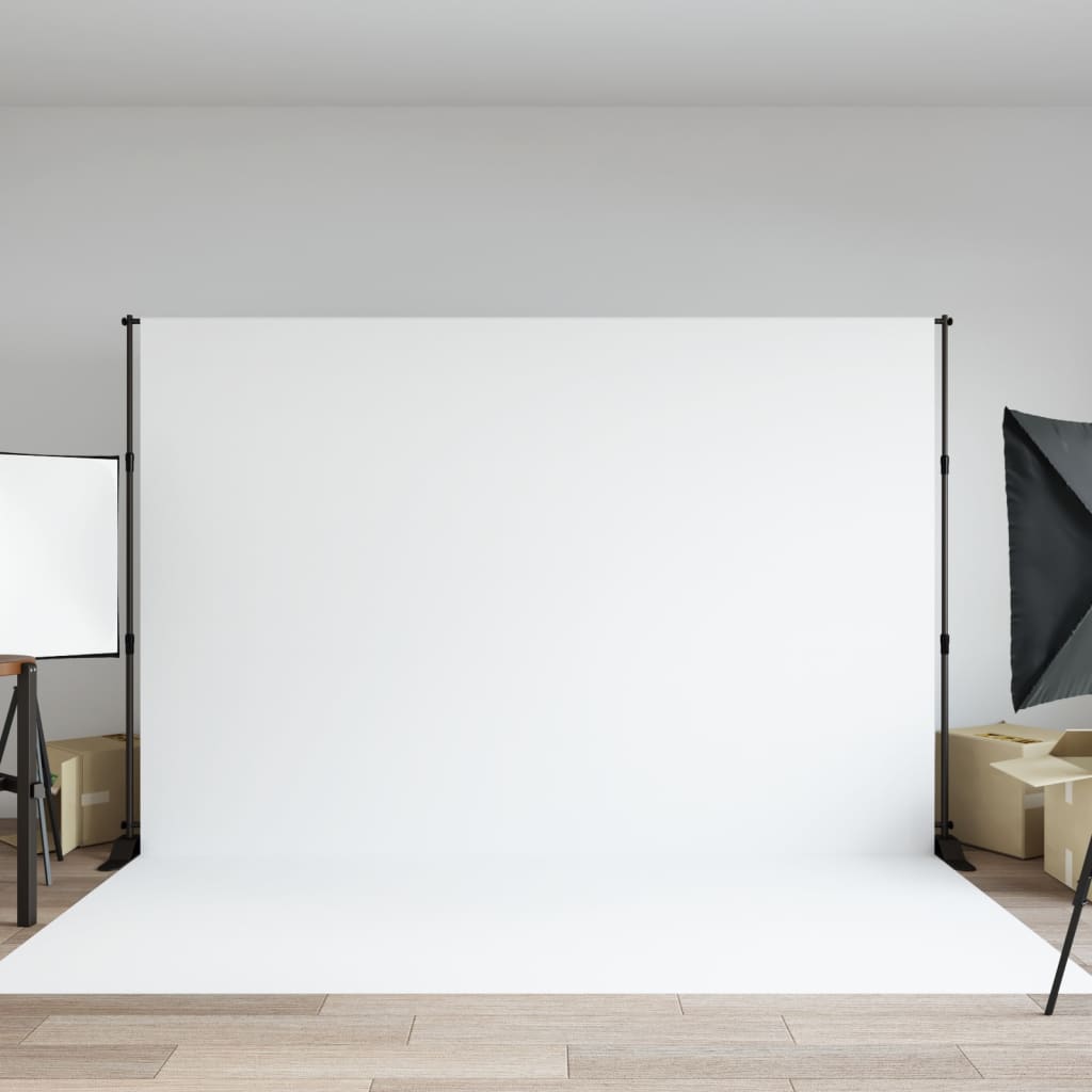 fekete acél háttérállvány 305x243 cm