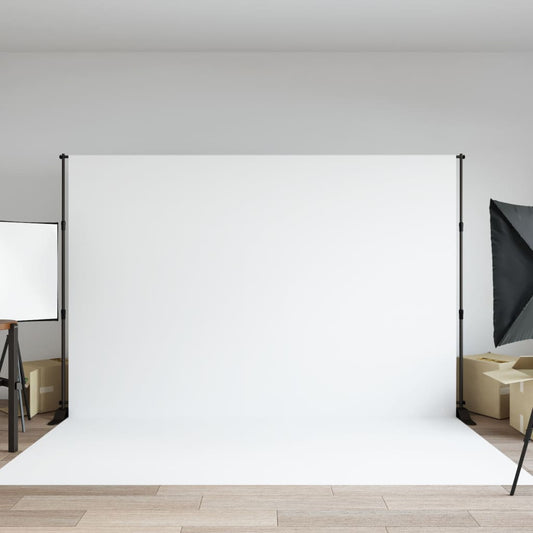 fekete acél háttérállvány 305x243 cm