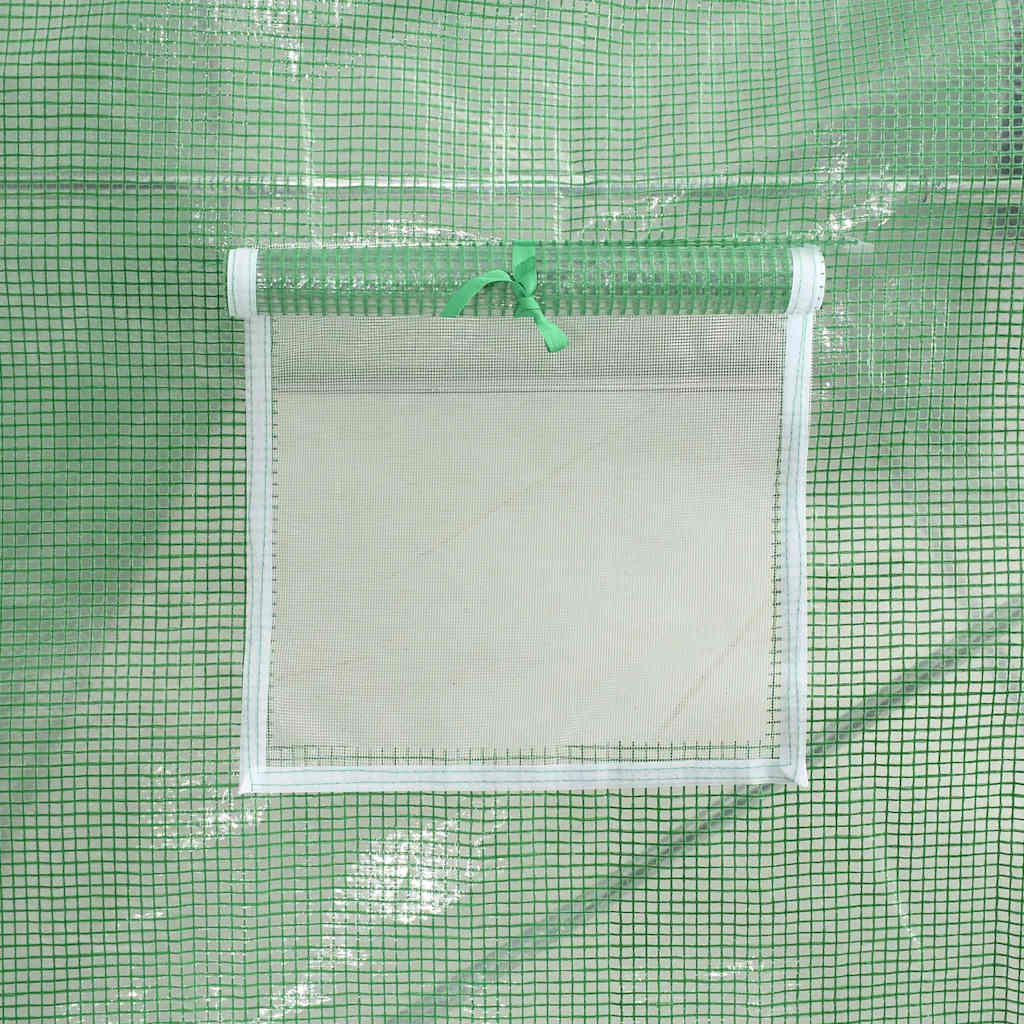 zöld acélvázas melegház 88 m² 22 x 4 x 2 m