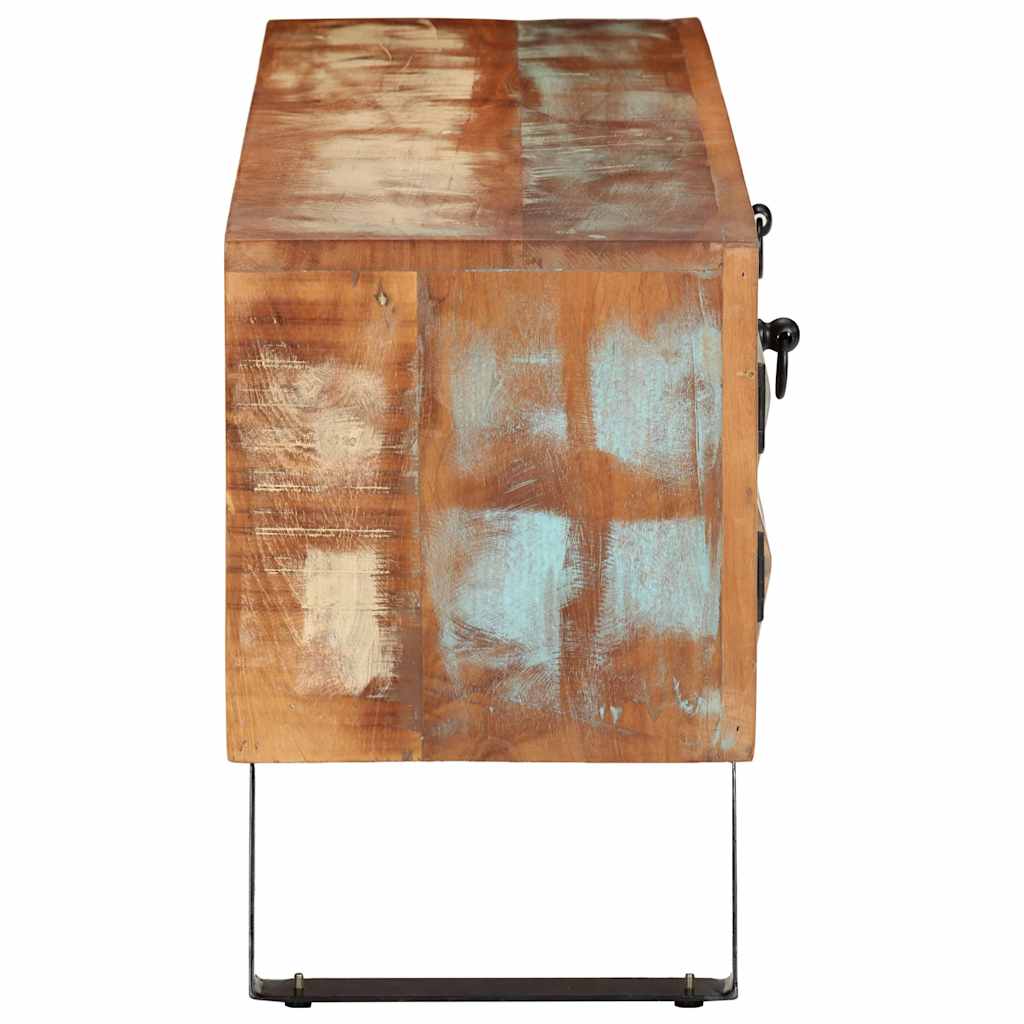 tömör újrahasznosított fa TV-szekrény 112 x 30 x 45 cm