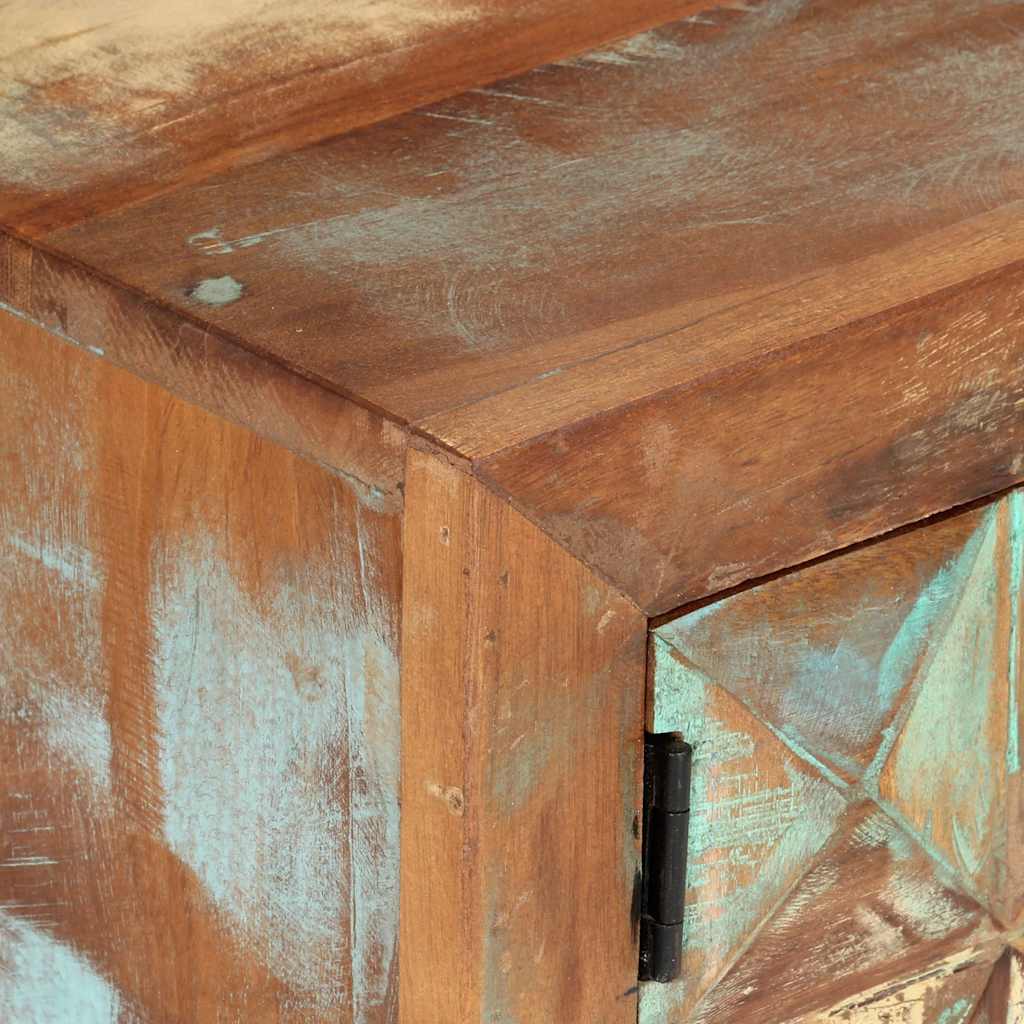 tömör újrahasznosított fa TV-szekrény 112 x 30 x 45 cm