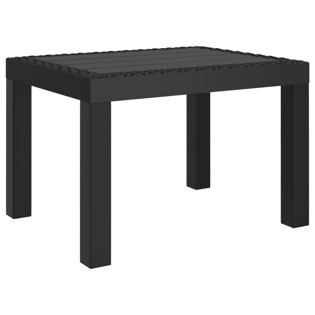 antracitszürke PP kerti asztal 59 x 47 x 40 cm