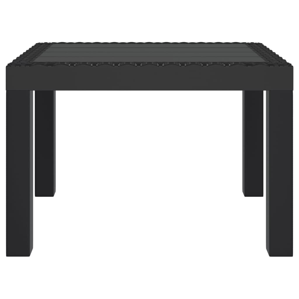 antracitszürke PP kerti asztal 59 x 47 x 40 cm
