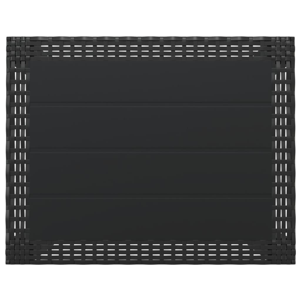 antracitszürke PP kerti asztal 59 x 47 x 40 cm