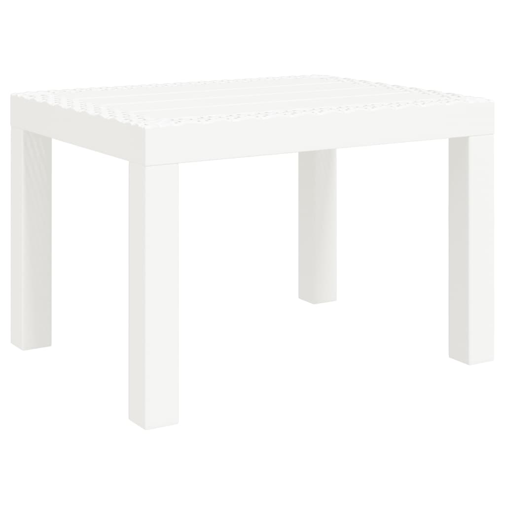 fehér PP kerti asztal 59 x 47 x 40 cm