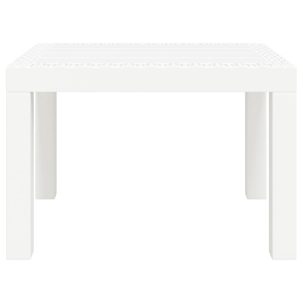 fehér PP kerti asztal 59 x 47 x 40 cm