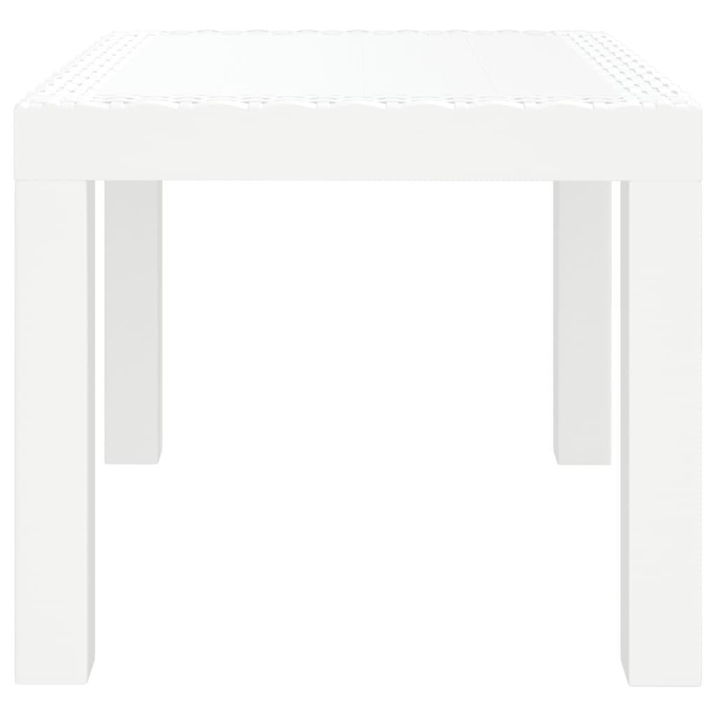fehér PP kerti asztal 59 x 47 x 40 cm