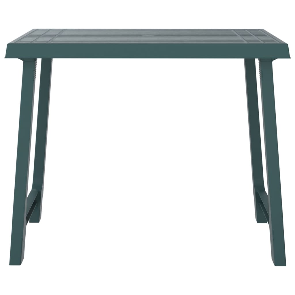zöld fa hatású PP kempingasztal 79x56x64 cm