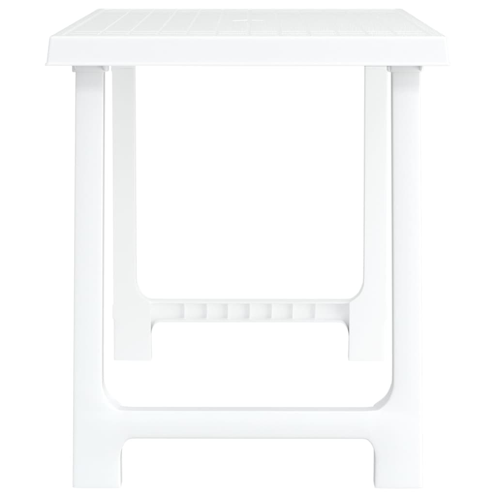 fehér fa hatású PP kempingasztal 79x56x64 cm