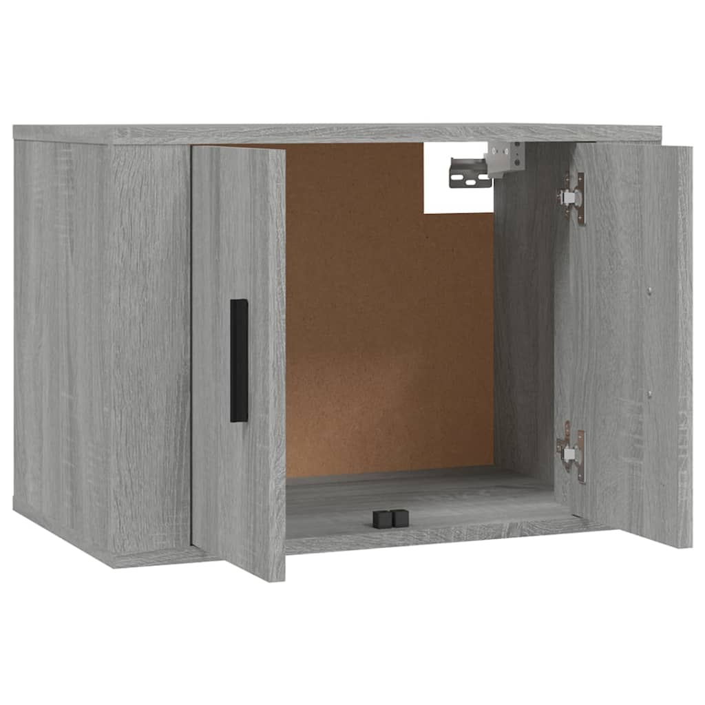 2 db szürke sonoma falra szerelhető TV-szekrény 57x34,5x40 cm