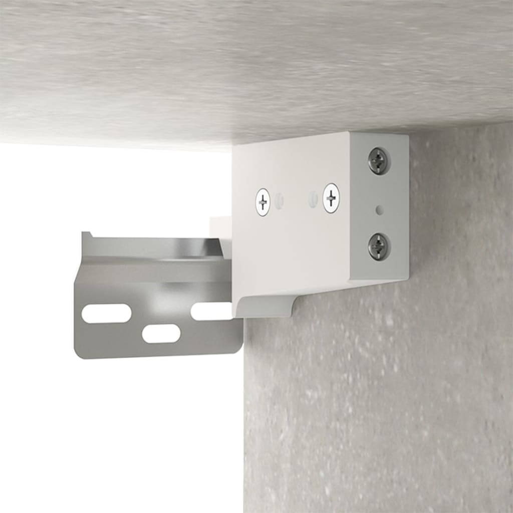 2 db betonszürke fali TV-szekrény 80 x 34,5 x 40 cm
