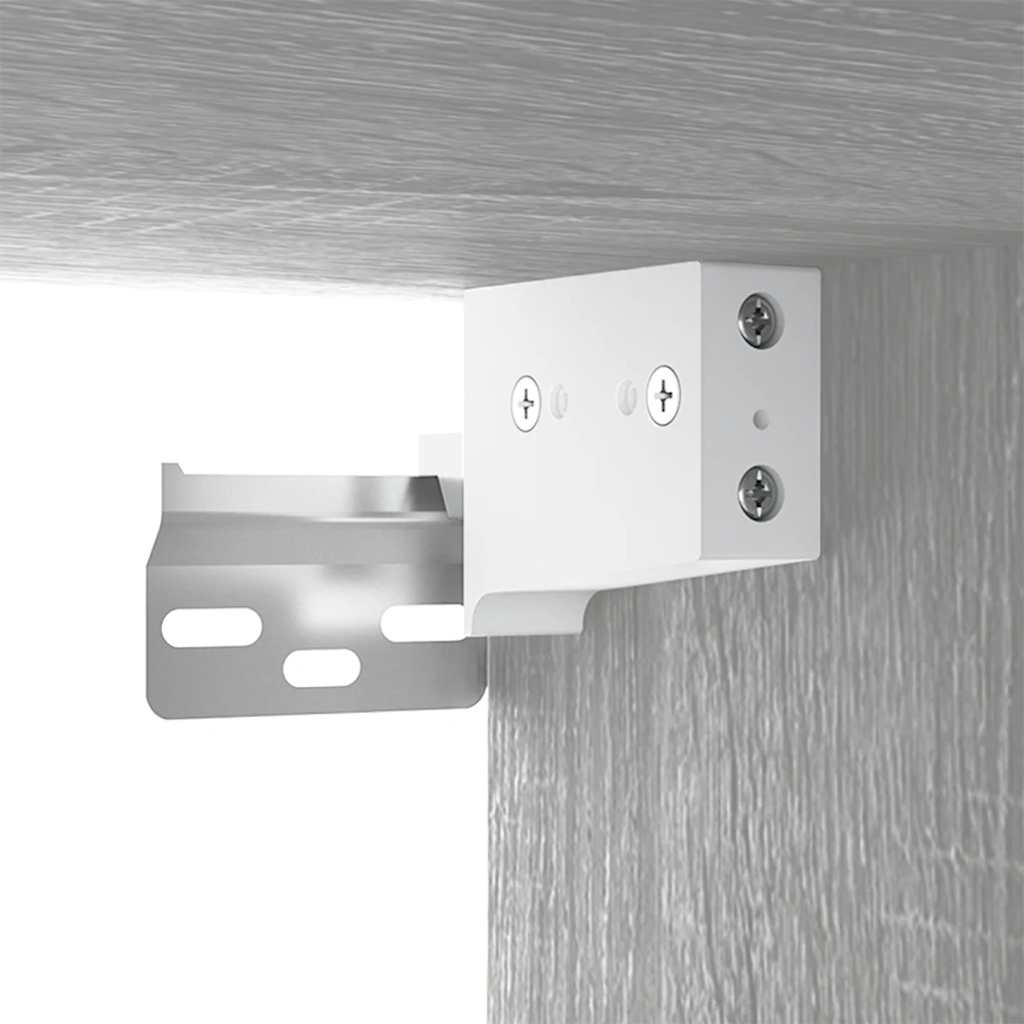 3 db szürke sonoma falra szerelhető TV-szekrény 80x34,5x40 cm