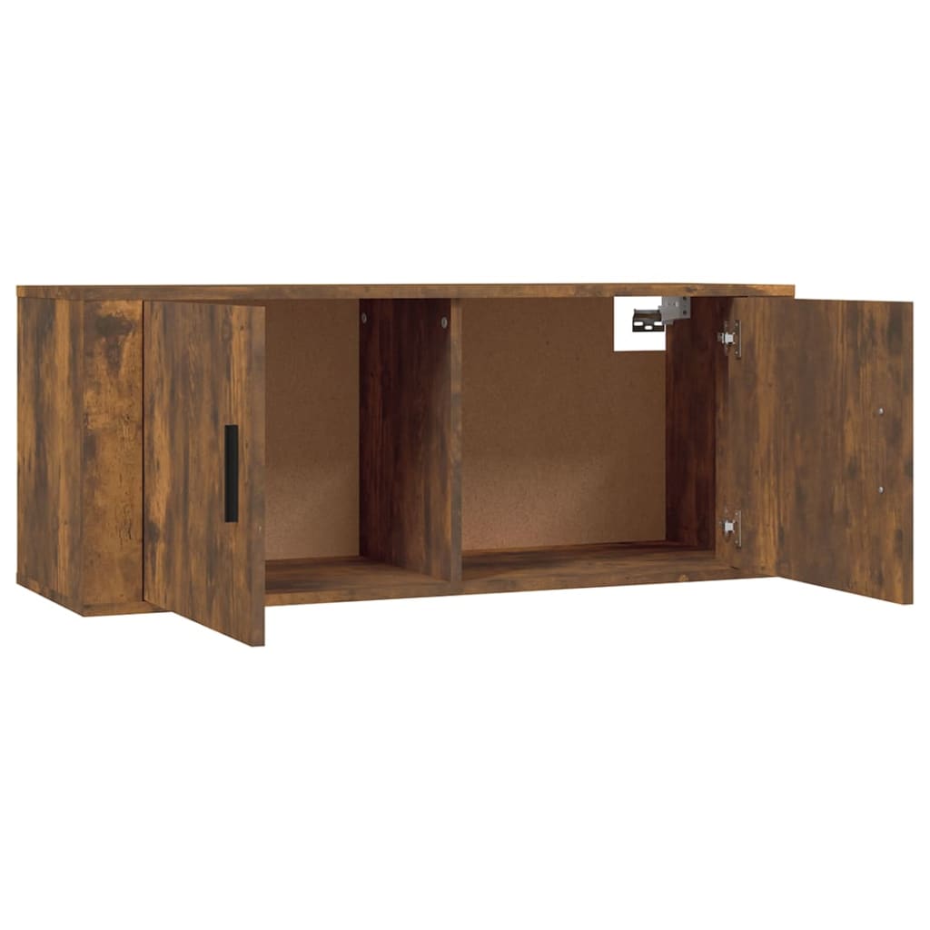 2 db füstös tölgy színű fali TV-szekrény 100 x 34,5 x 40 cm