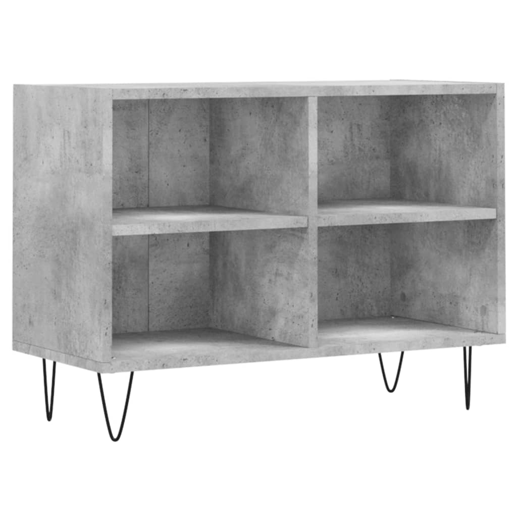betonszürke szerelt fa TV-szekrény 69,5x30x50 cm