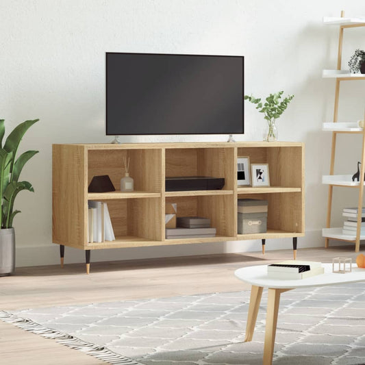 sonoma tölgy színű szerelt fa TV-szekrény 103,5x30x50 cm