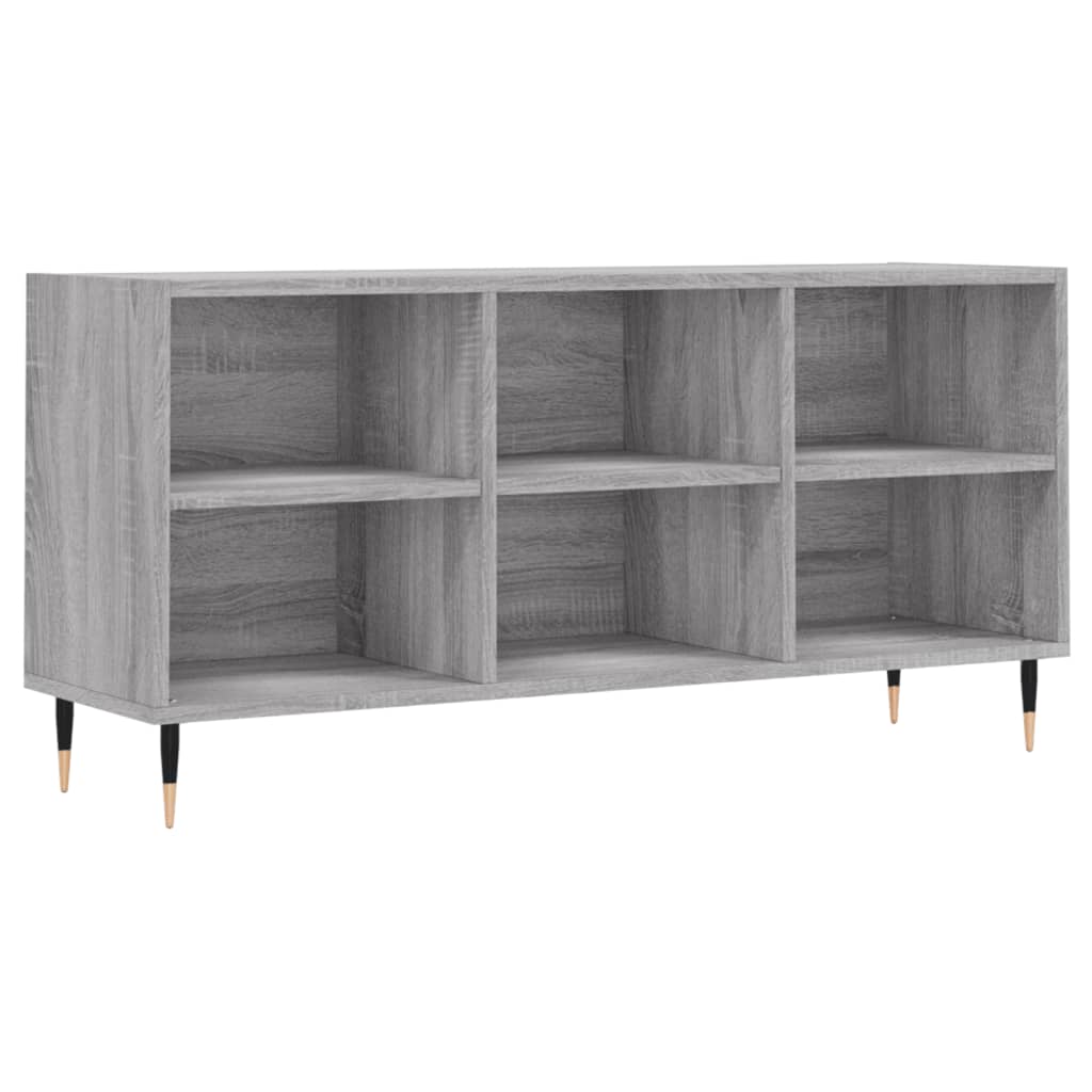 szürke sonoma színű szerelt fa TV-szekrény 103,5x30x50 cm