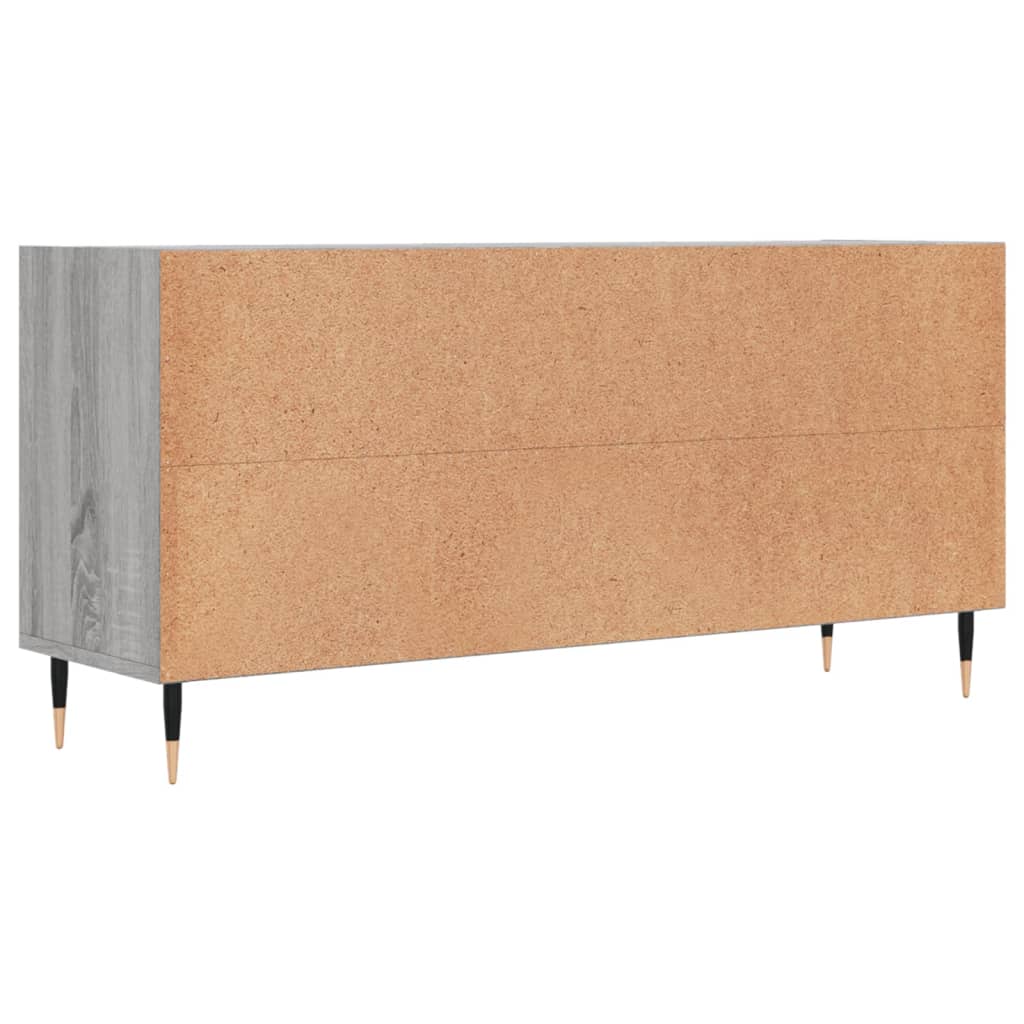 szürke sonoma színű szerelt fa TV-szekrény 103,5x30x50 cm