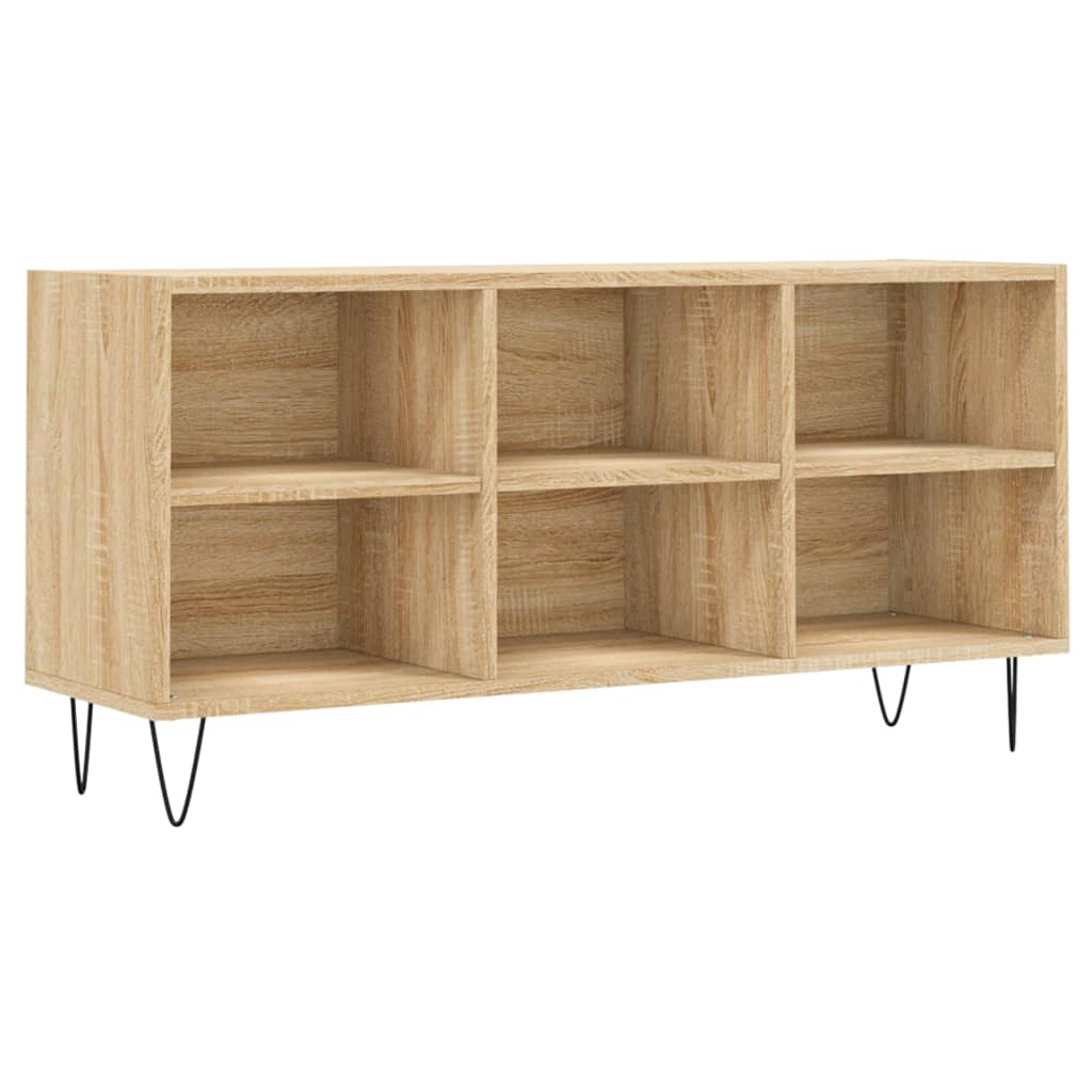 sonoma tölgy színű szerelt fa TV-szekrény 103,5x30x50 cm