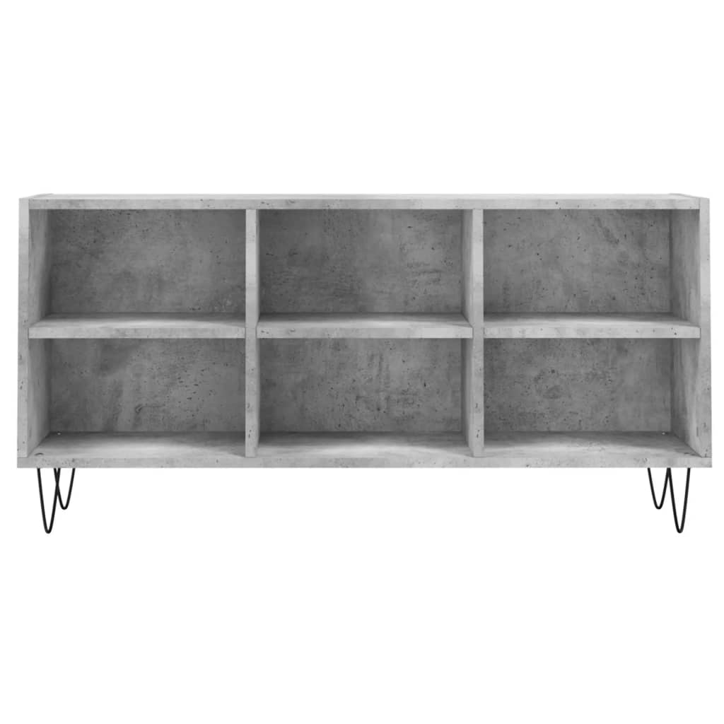 betonszürke szerelt fa TV-szekrény 103,5x30x50 cm