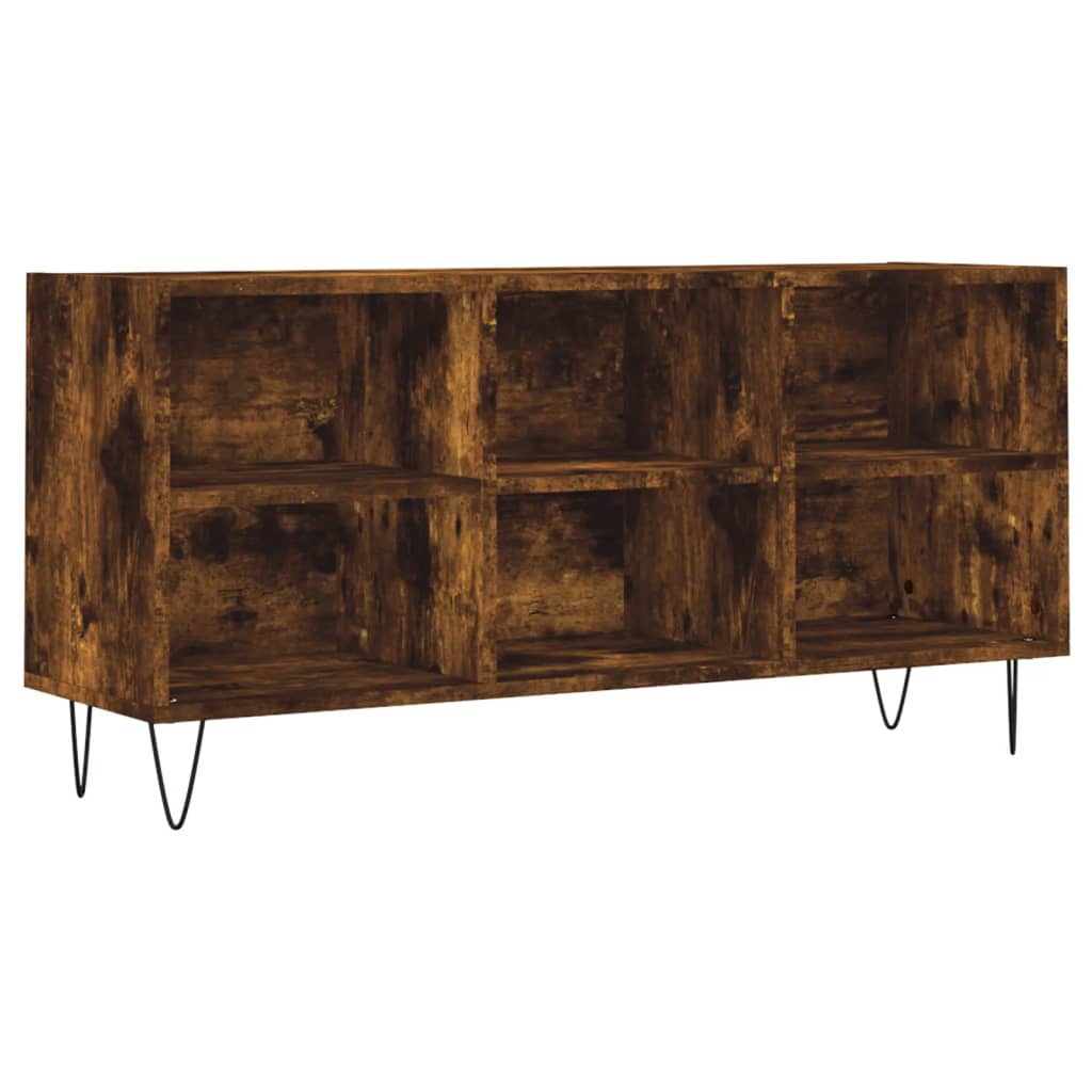 füstös tölgy színű szerelt fa TV-szekrény 103,5x30x50 cm
