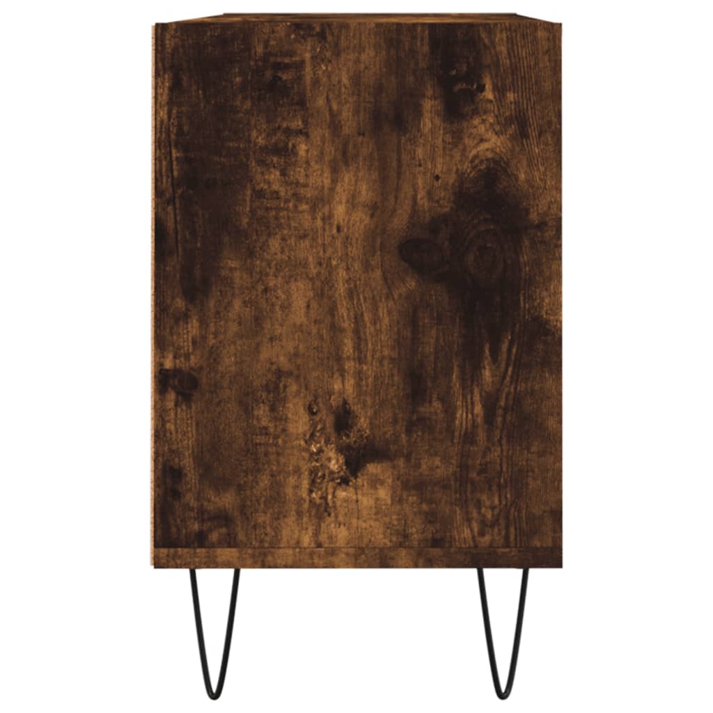 füstös tölgy színű szerelt fa TV-szekrény 103,5x30x50 cm