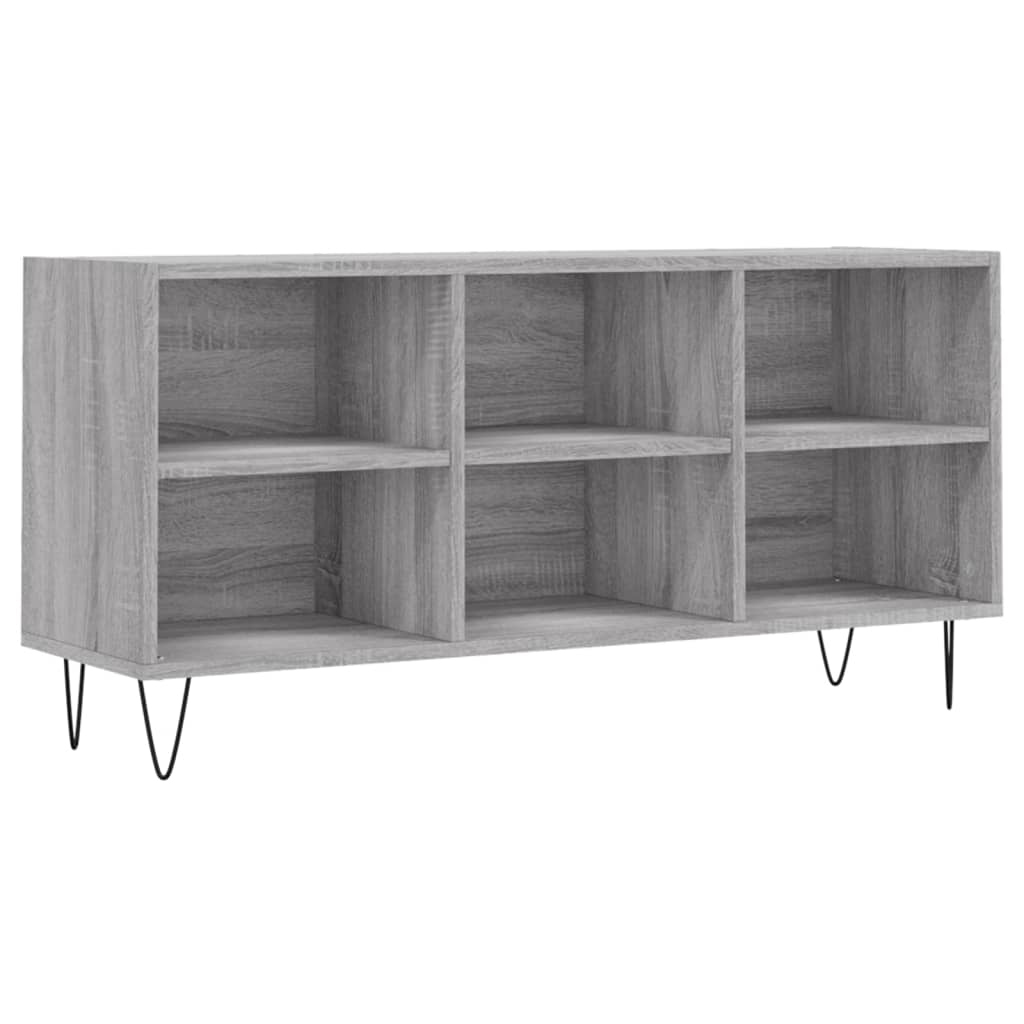 szürke sonoma színű szerelt fa TV-szekrény 103,5x30x50 cm