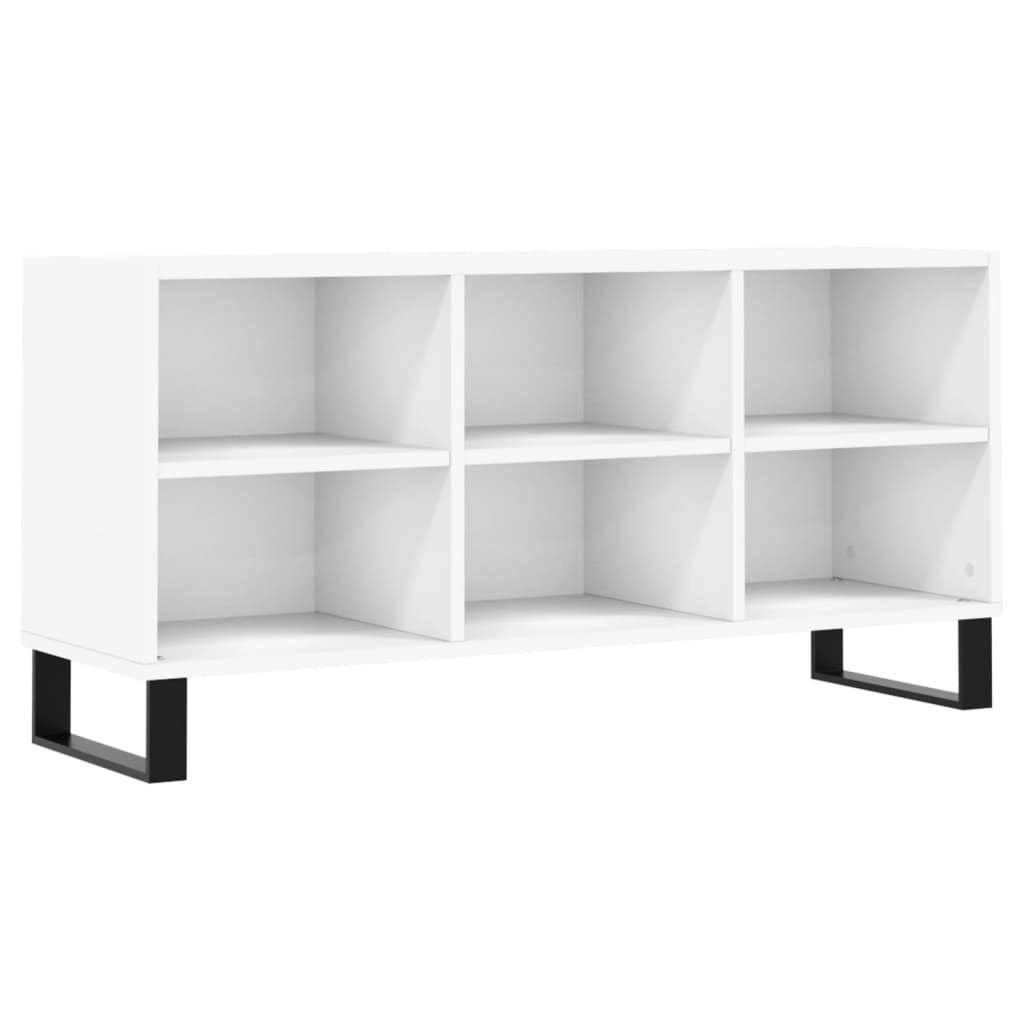 fehér szerelt fa TV-szekrény 103,5x30x50 cm