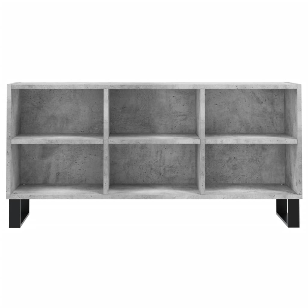 betonszürke szerelt fa TV-szekrény 103,5x30x50 cm