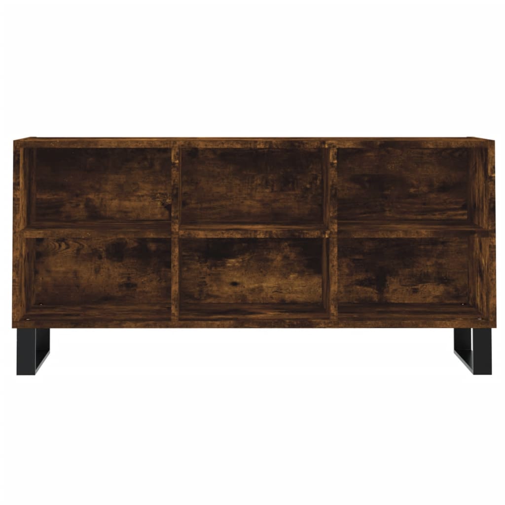 füstös tölgy színű szerelt fa TV-szekrény 103,5x30x50 cm