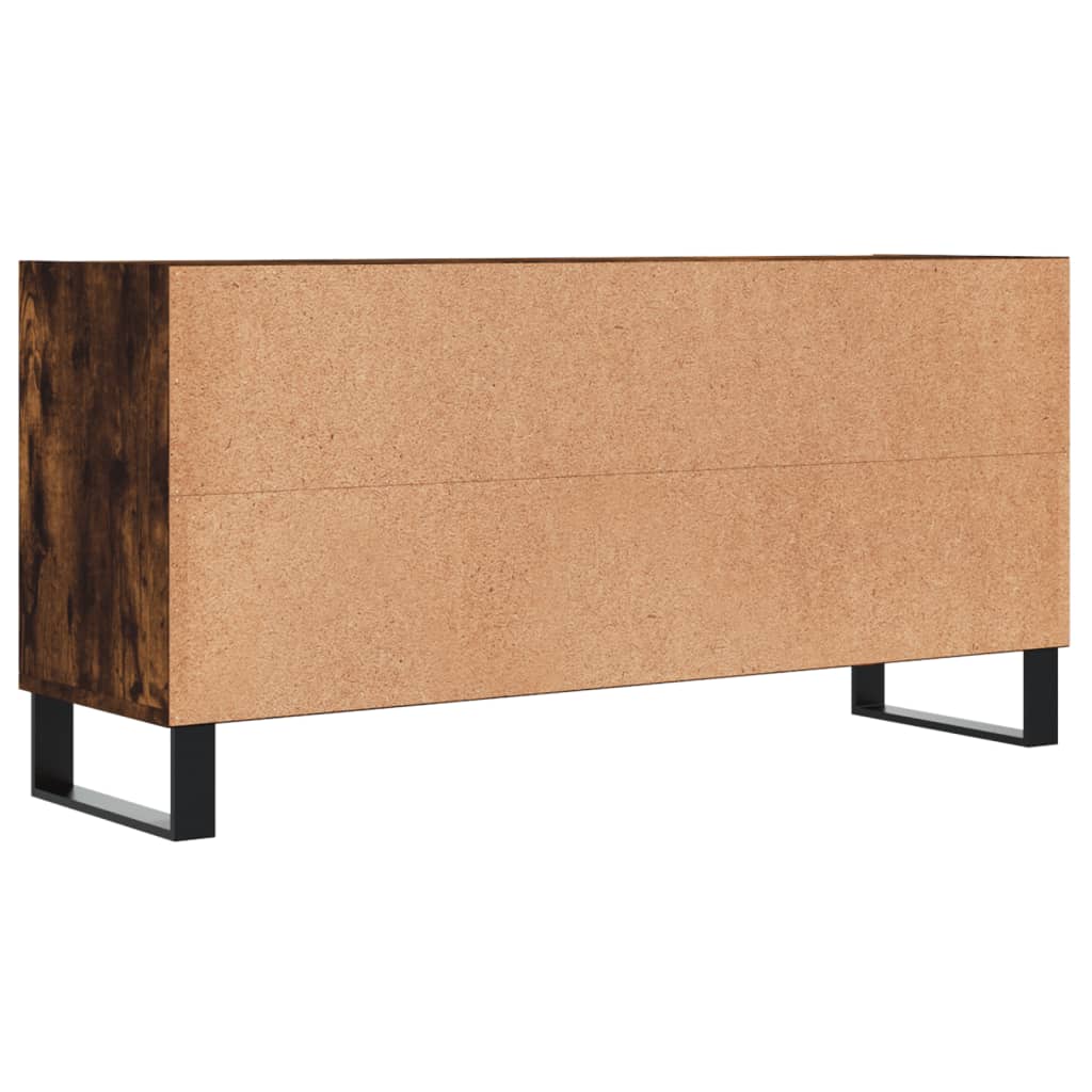 füstös tölgy színű szerelt fa TV-szekrény 103,5x30x50 cm