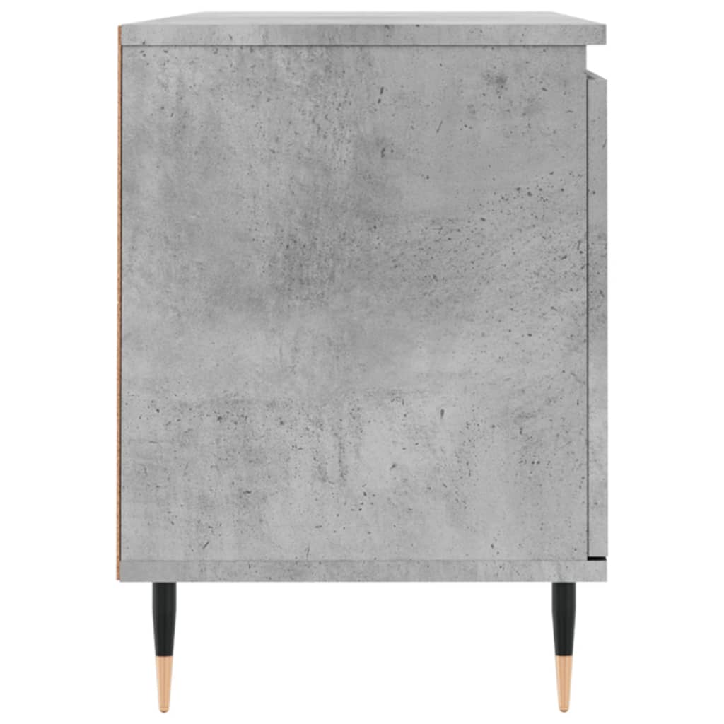 betonszürke szerelt fa TV-szekrény 104x35x50 cm