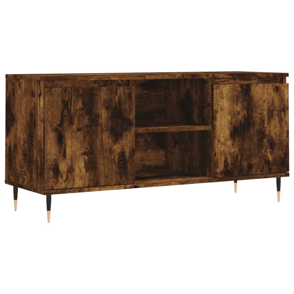 füstös tölgy színű szerelt fa TV-szekrény 104x35x50 cm