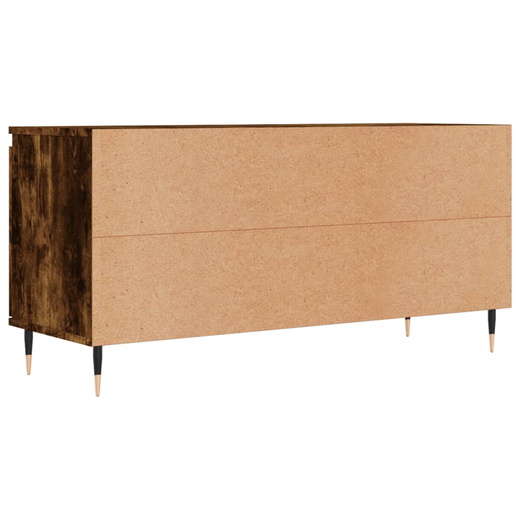 füstös tölgy színű szerelt fa TV-szekrény 104x35x50 cm