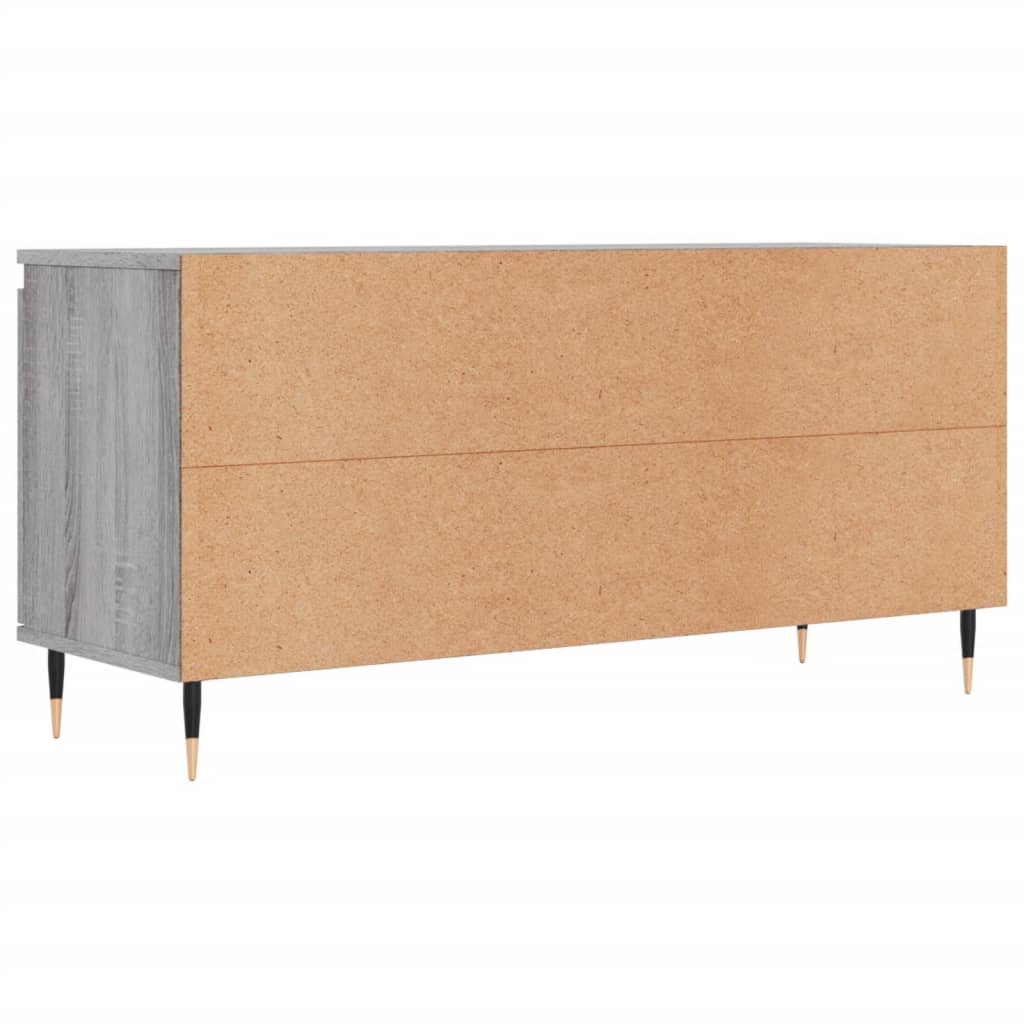 szürke sonoma színű szerelt fa TV-szekrény 104x35x50 cm