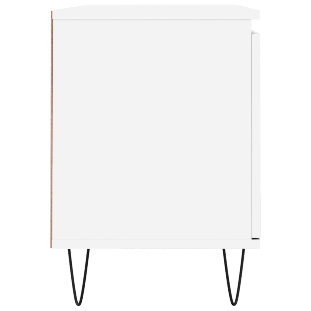fehér szerelt fa TV-szekrény 104 x 35 x 50 cm
