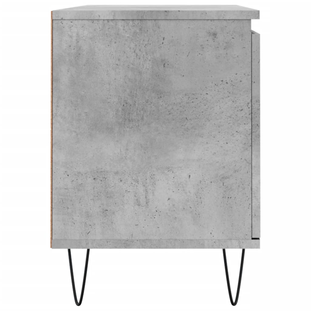 betonszürke szerelt fa TV-szekrény 104x35x50 cm
