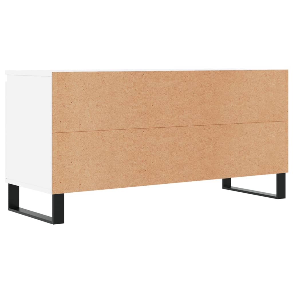 fehér szerelt fa TV-szekrény 104 x 35 x 50 cm