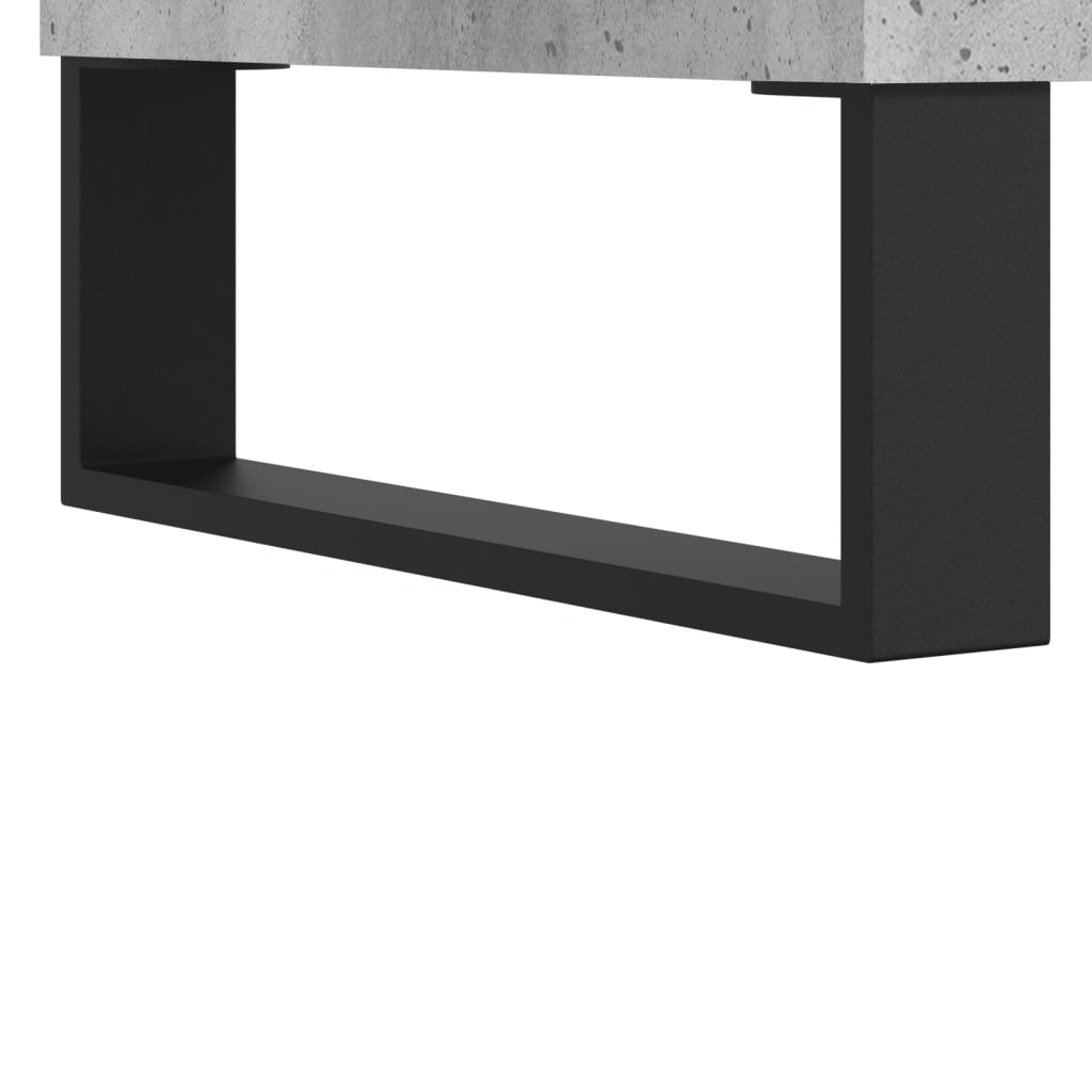 betonszürke szerelt fa tálalószekrény 60 x 35 x 70 cm