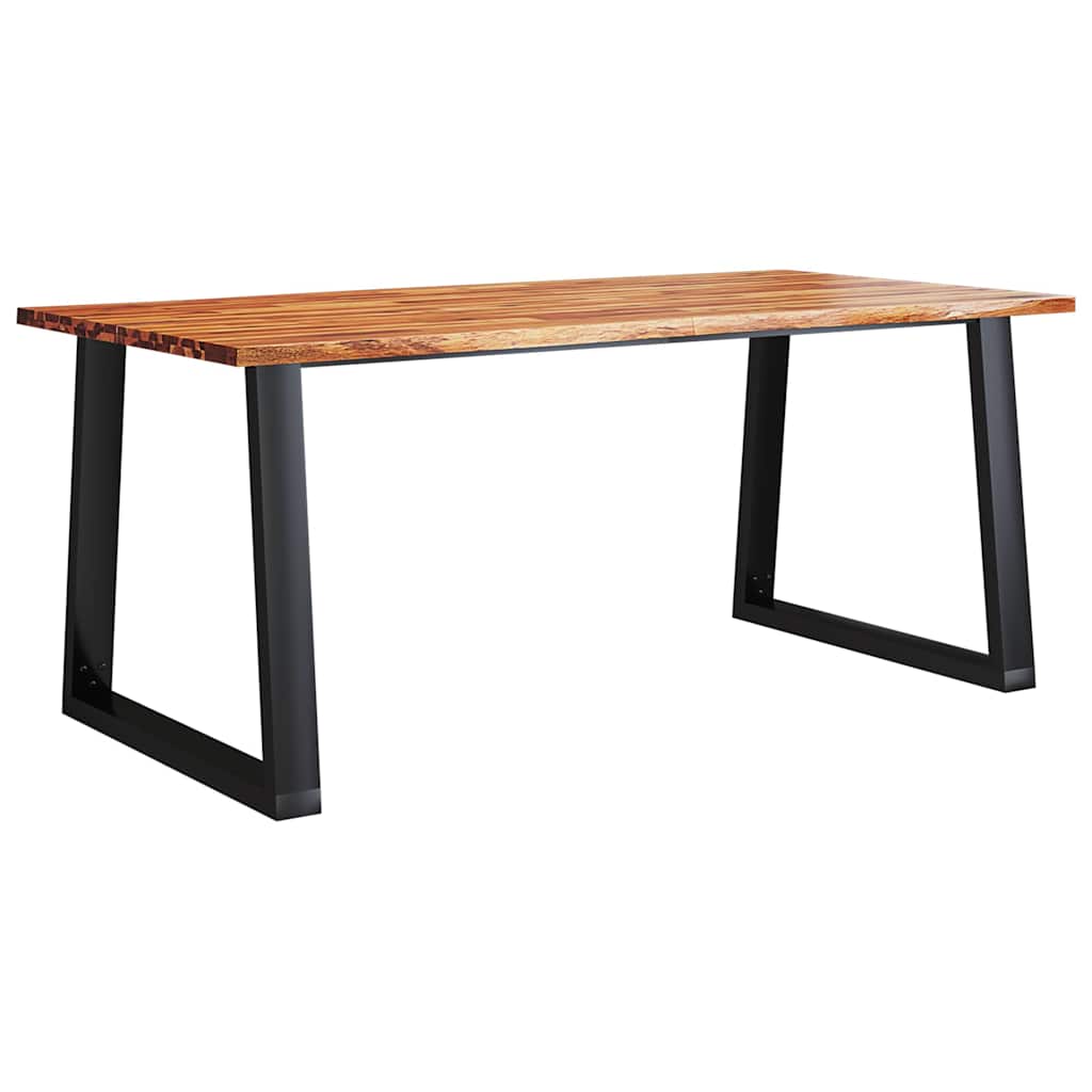 tömör akácfa étkezőasztal természetes éllel 180 x 90 x 75 cm