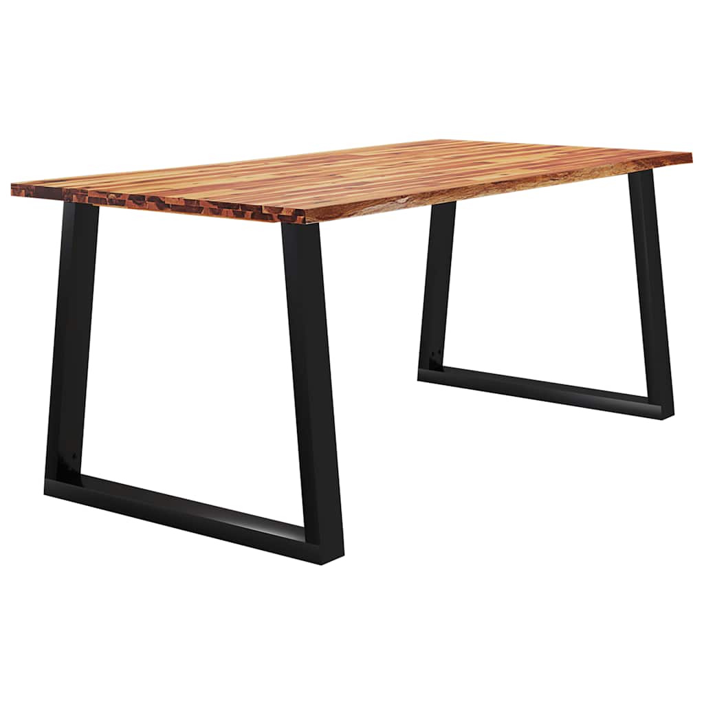 tömör akácfa étkezőasztal természetes éllel 180 x 90 x 75 cm