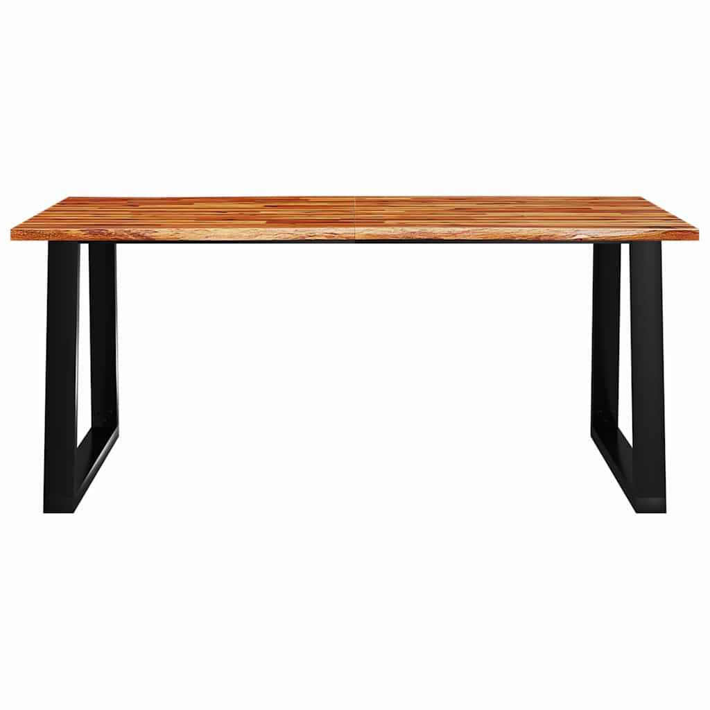 tömör akácfa étkezőasztal természetes éllel 180 x 90 x 75 cm