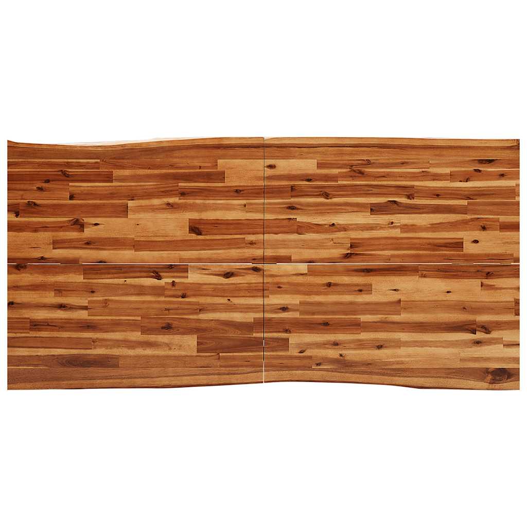 tömör akácfa étkezőasztal természetes éllel 180 x 90 x 75 cm
