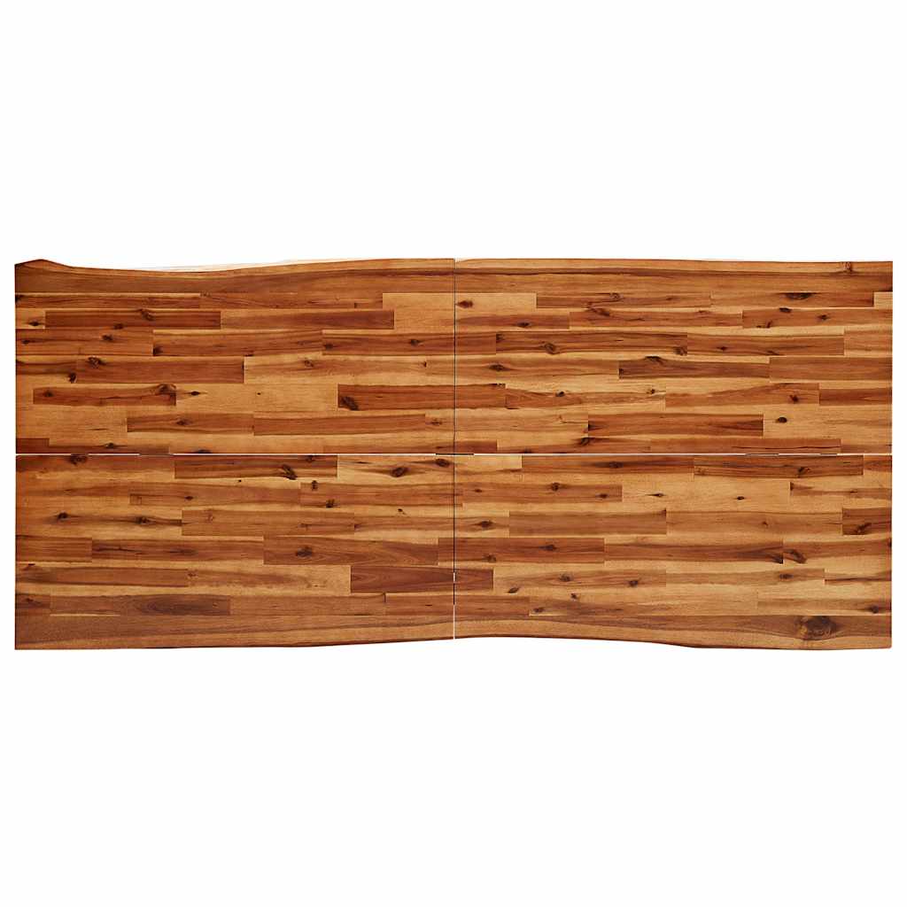 tömör akácfa étkezőasztal természetes éllel 200 x 90 x 75 cm