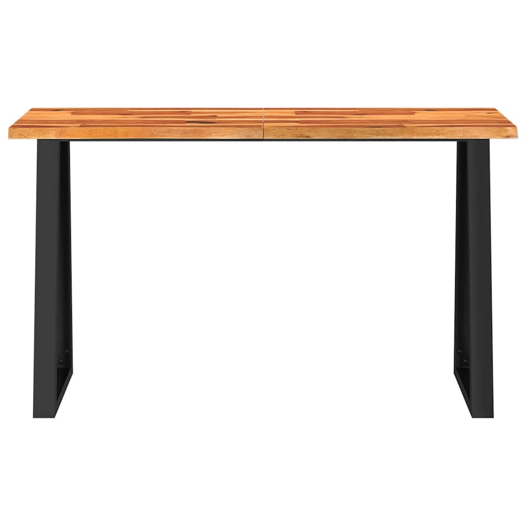 tömör akácfa konzolasztal természetes éllel 140 x 40 x 80 cm