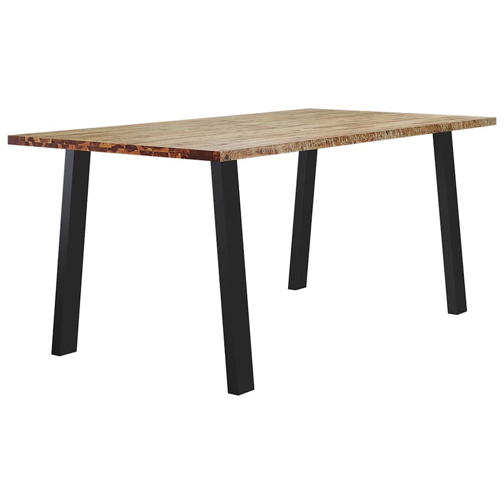 tömör akácfa kerti étkezőasztal 150 x 90 x 75 cm
