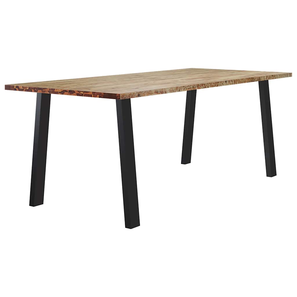 tömör akácfa étkezőasztal 200x90x75 cm